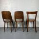 Set of 3 mismatched and damaged bistro chairs