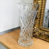 Vase en cristal taillé