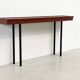 Elégante console italienne en bois et métal