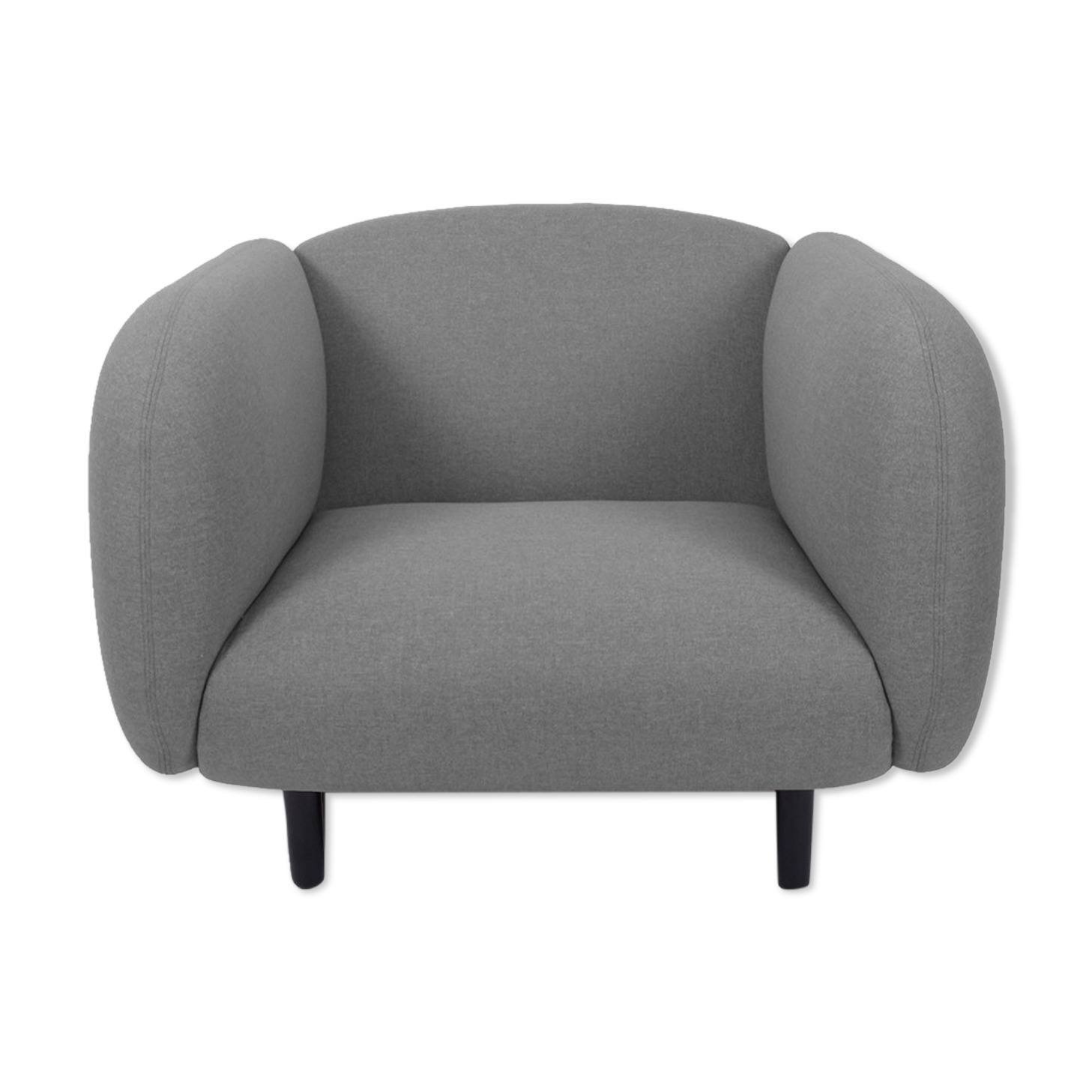 Moira armchair light grey fabrics ENO studio