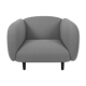 Moira armchair light grey fabrics ENO studio
