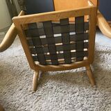 Guillerme et Chambron, Fauteuil en chêne José, Edition Votre Maison 1960