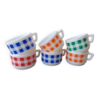 Arcopal gingham cups