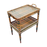 Vintage rattan service