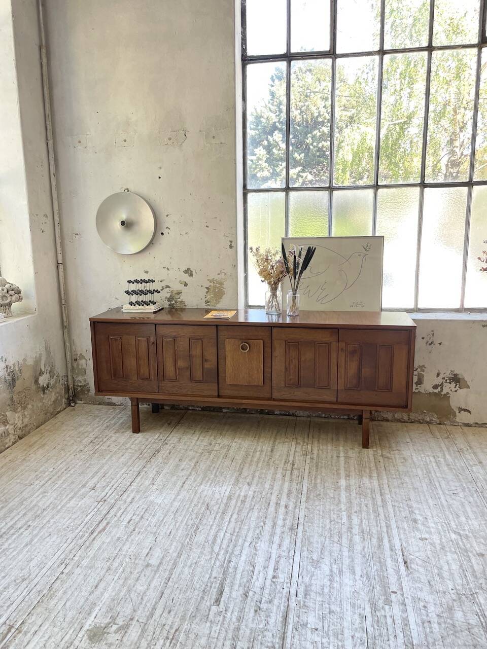 1950s modernist oak sideboard