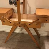 Vintage sewing box 1960 feet compass