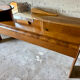 Superb antique/vintage headboard (Art Deco style) walnut burl.