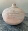 Pot a couvercle vintage en terre cuite brute