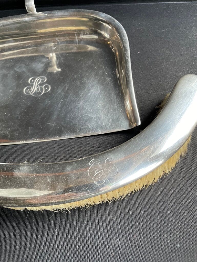 Christofle silver metal garbage