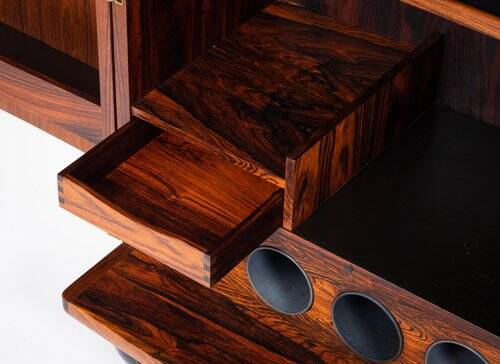 Danish Rosewood Bar Cabinet by Illum Wikkelsø, 1960s