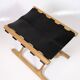 Stool Model PH 43 Made In Oak & Stretched Black Full Grain Leather By Poul Hundevad
