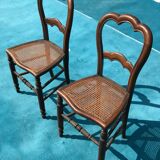 Pair of cane chairs