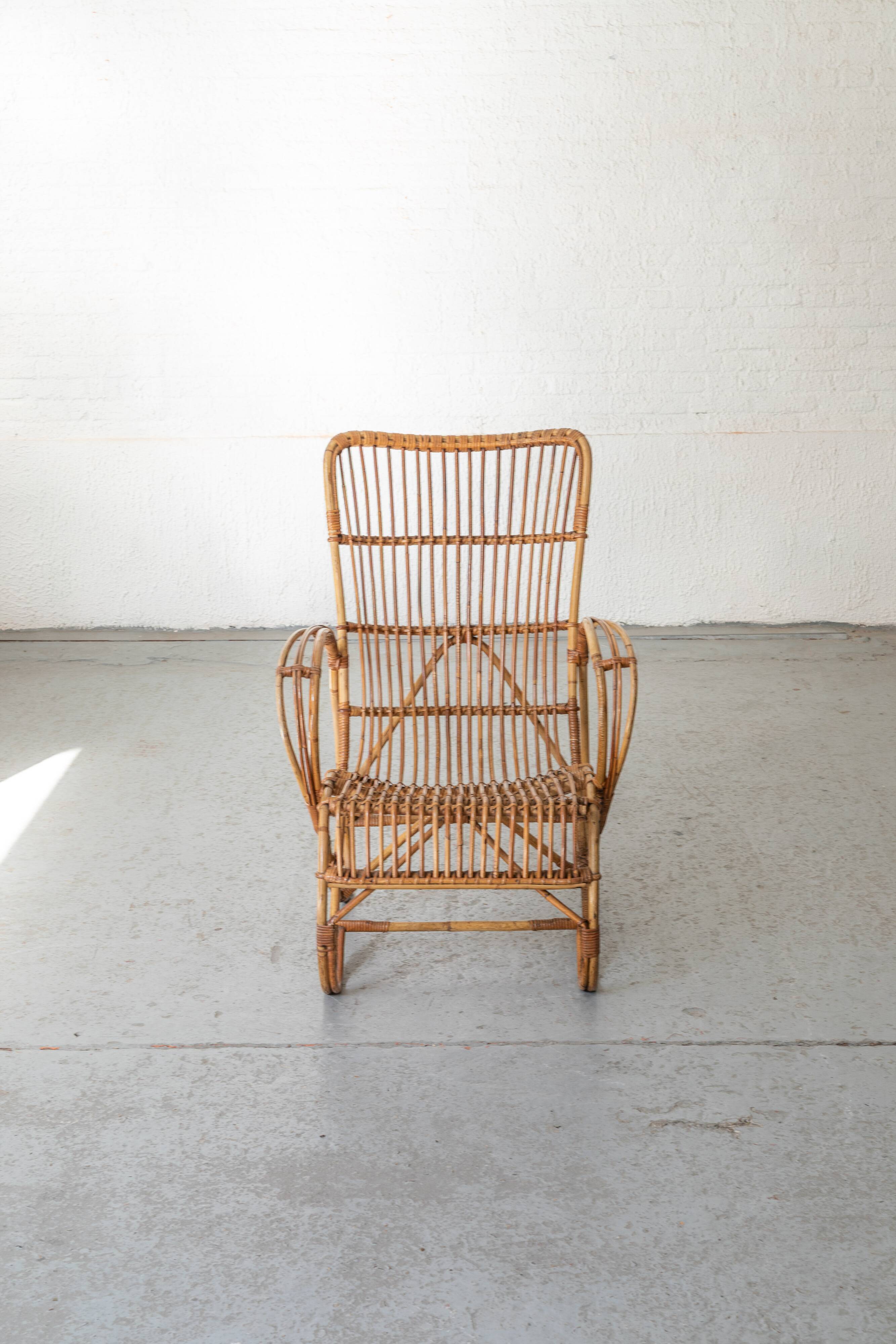 Chaise esy en rotin 'RB2' par Rosé Noordwolde