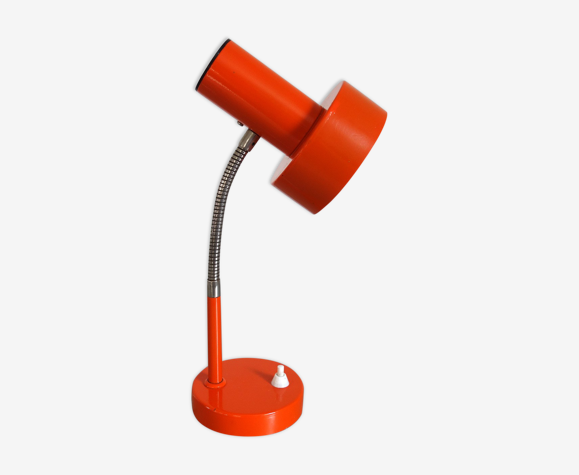 Orange metal lamp 70s
