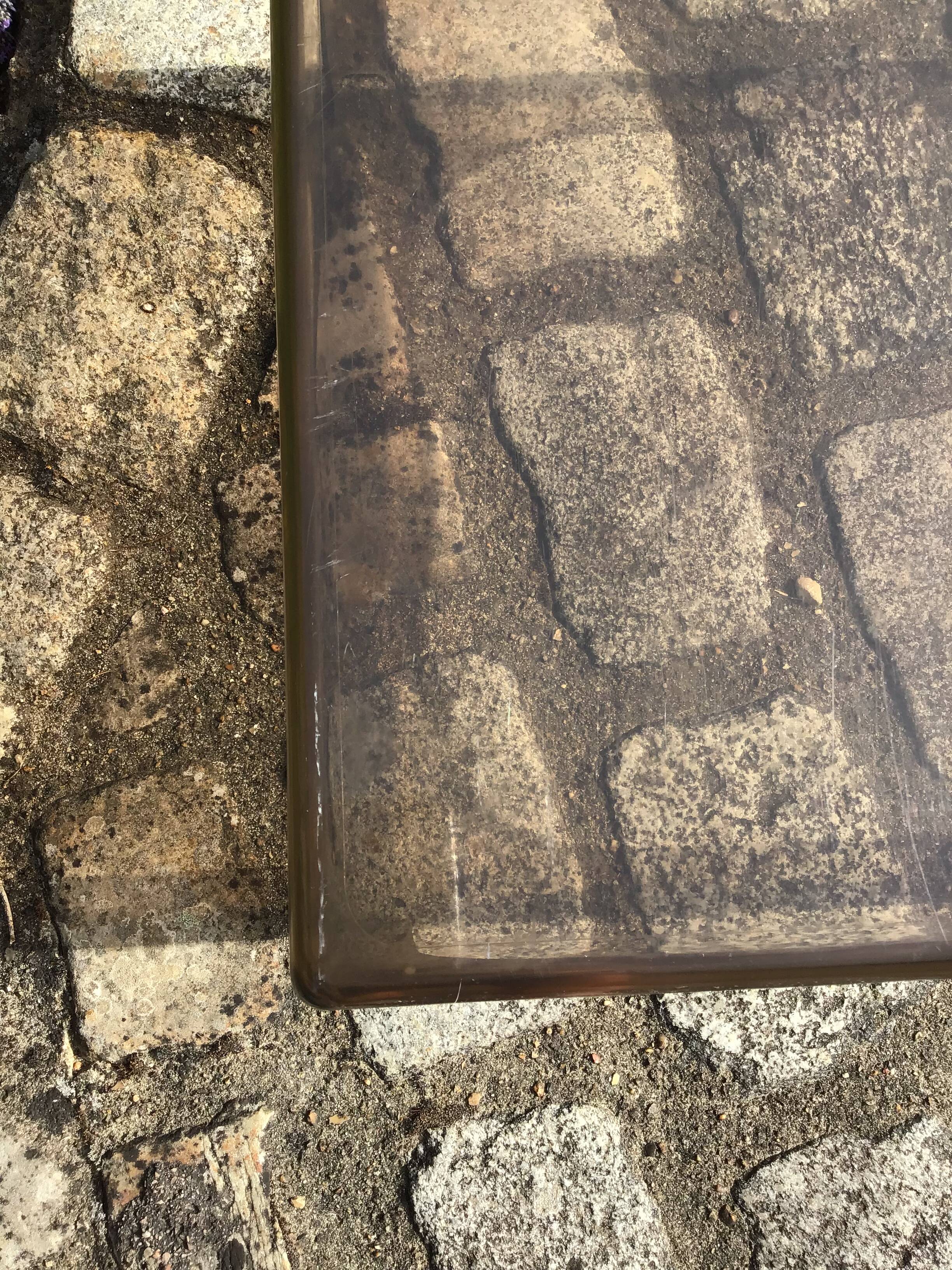 Plexiglas coffee table