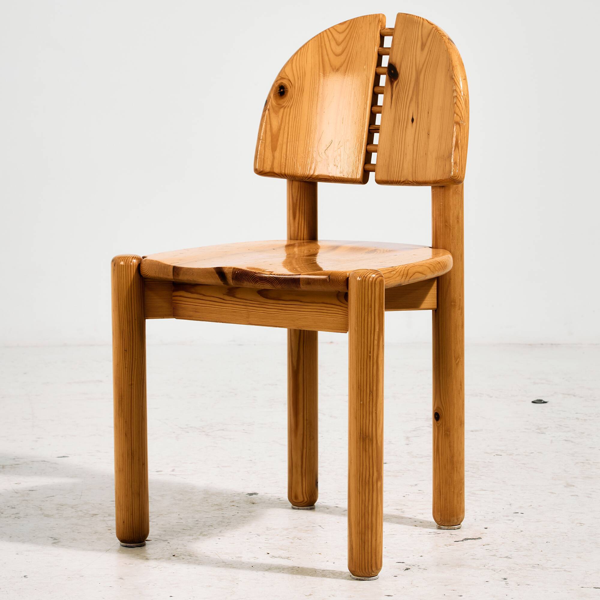 Pine dining set by Rainer Daumiller for Hirtshals Savvaerk, Set of 7