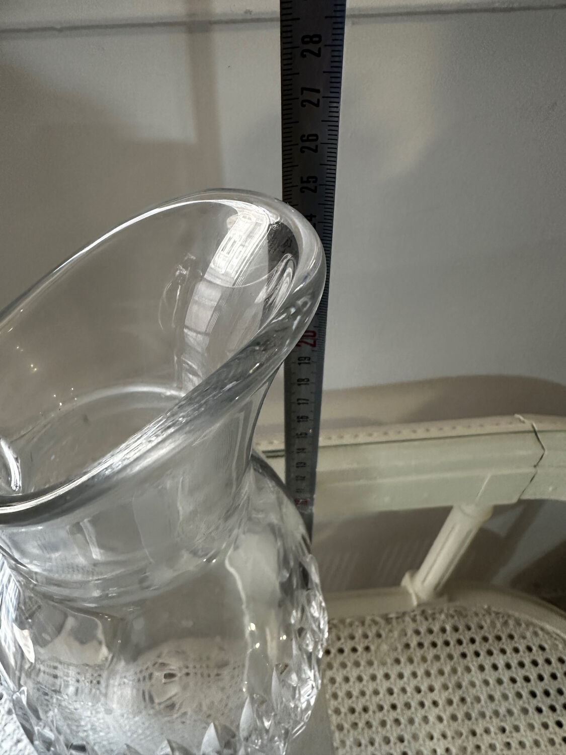 Baccarat Crystal Water Carafe Model Carcassonne Stamped