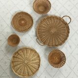 Wall composition vintage baskets