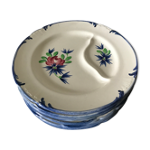 7 plates Longchamp Brehat Model Chardons