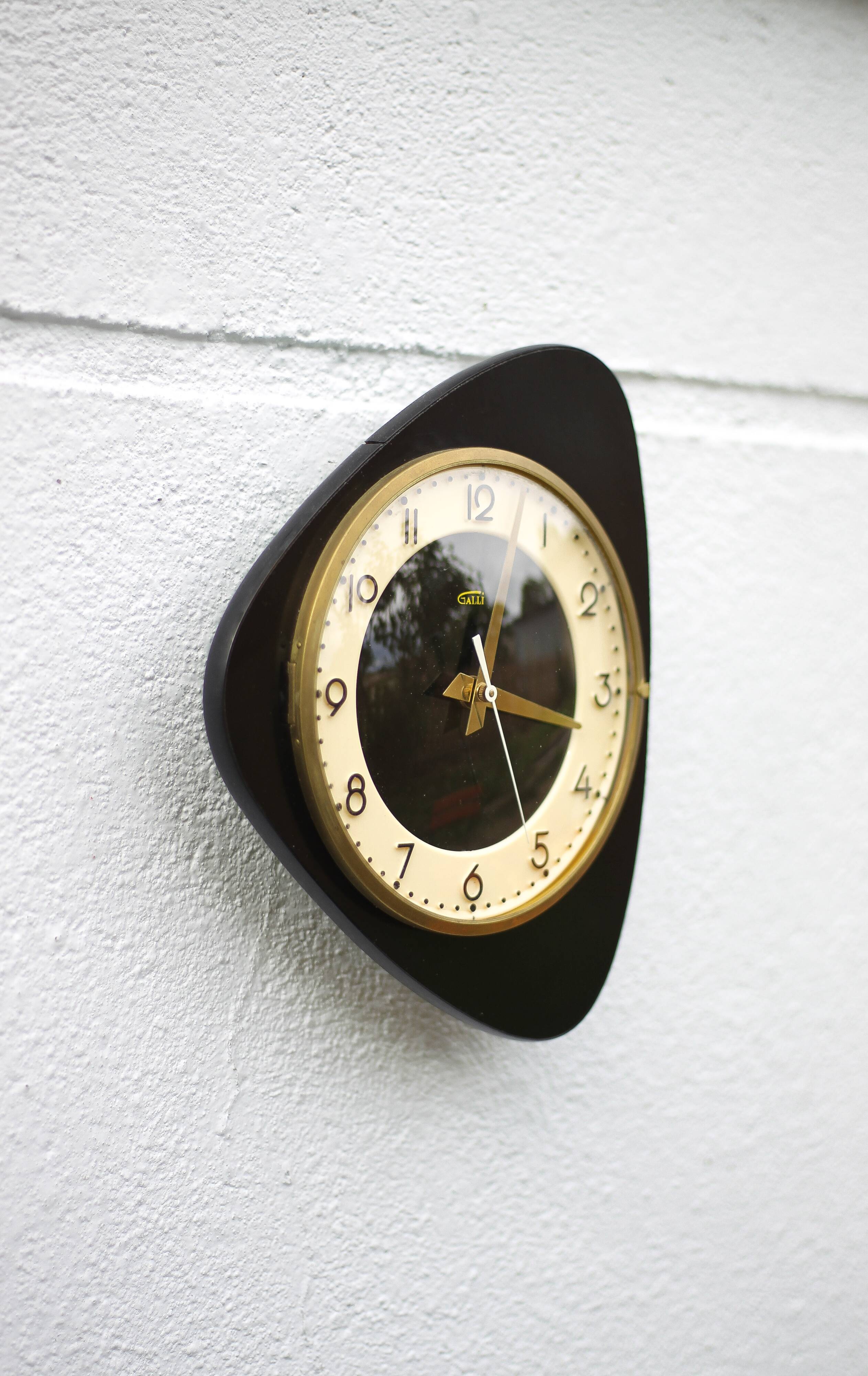 Galli vintage clock, vintage pendulum, wall clock, 60's