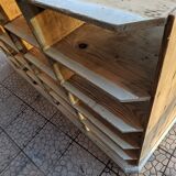 Wooden locker cabinet