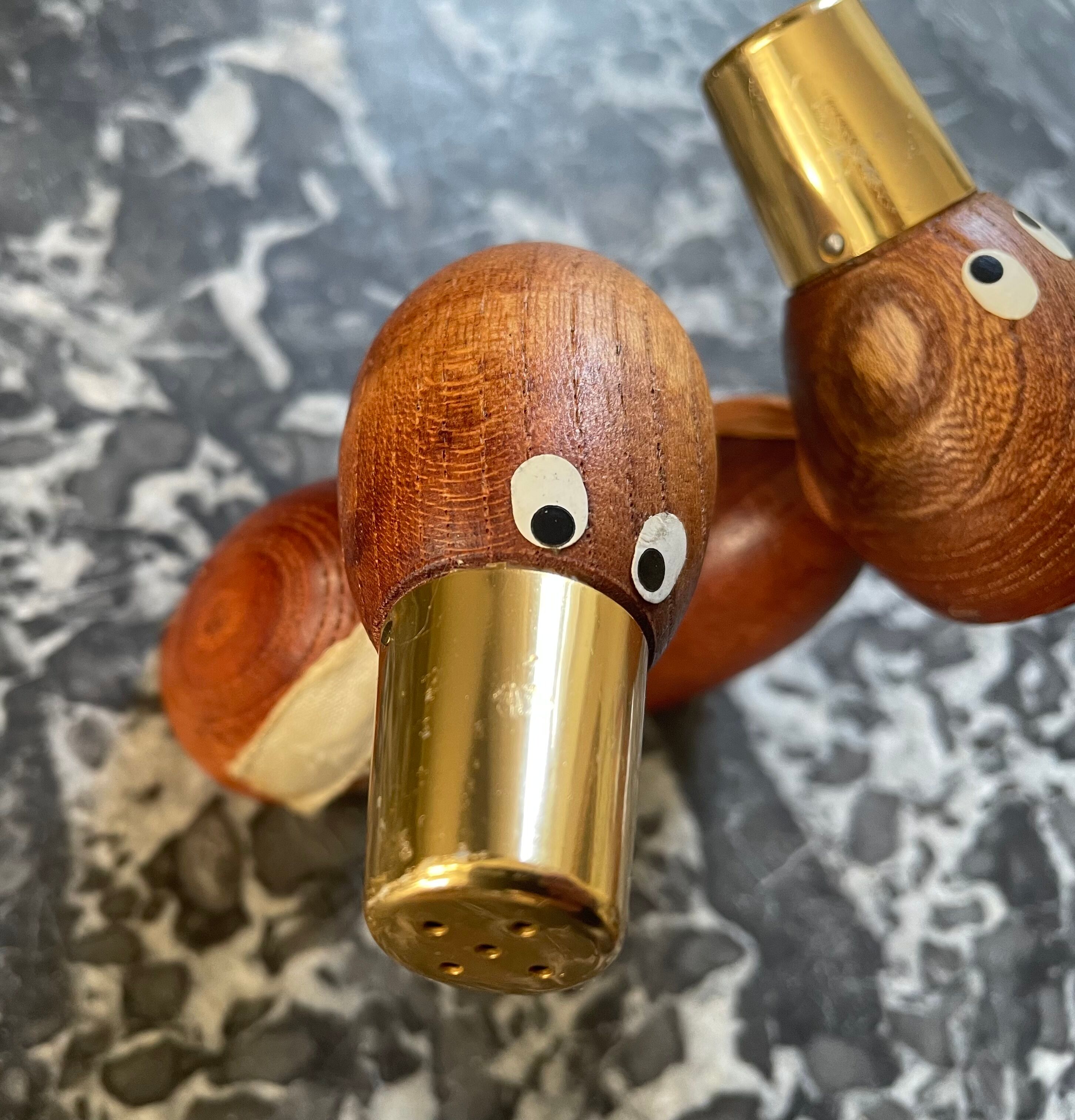 Scandinavian saliere & pepper duo