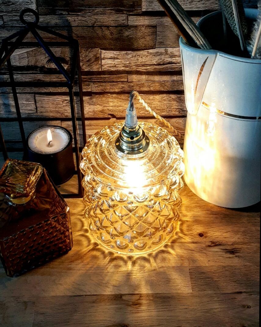 Baladeuse vintage ambrée