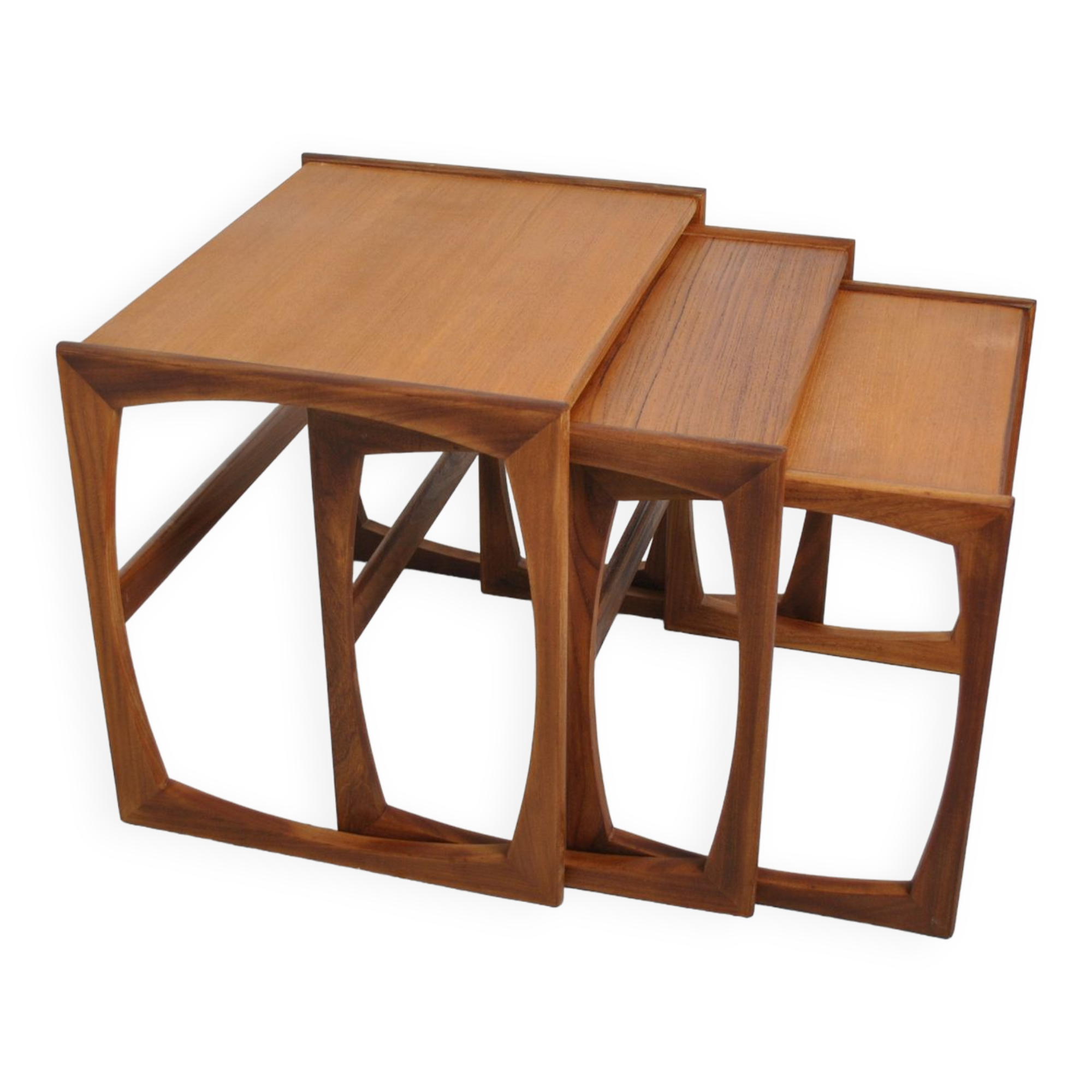 Table gigogne Gplan en teck 1970