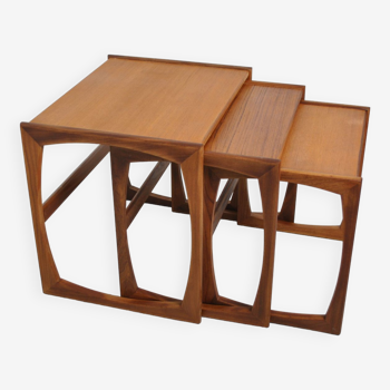 Gplan teak trundle table 1970