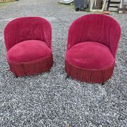 Pair of antique frog chairs