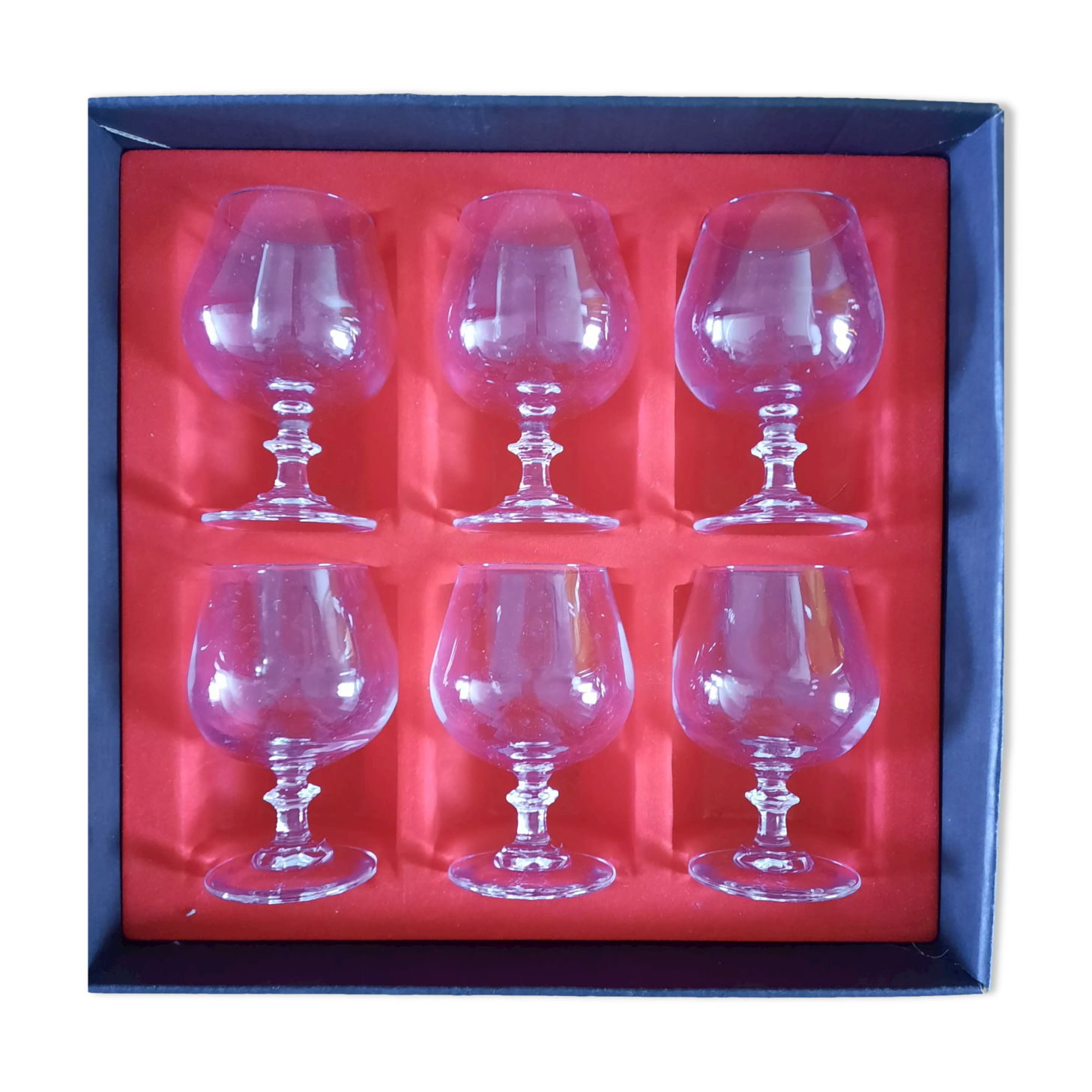 6 verres à Cognac cristal d 'arques