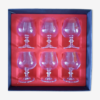 6 verres à Cognac cristal d 'arques
