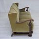 Canapé danois 3 places des années 1950, état d'origine, mobilier velours, chêne.