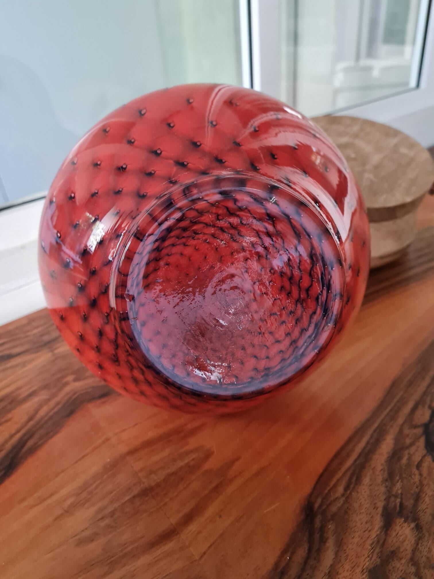 Murano red vase