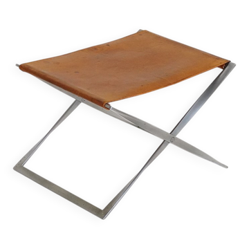 Pk91 Folding Stool by Poul Kjaerholm for E. Kold Christensen, Denmark, 1960s