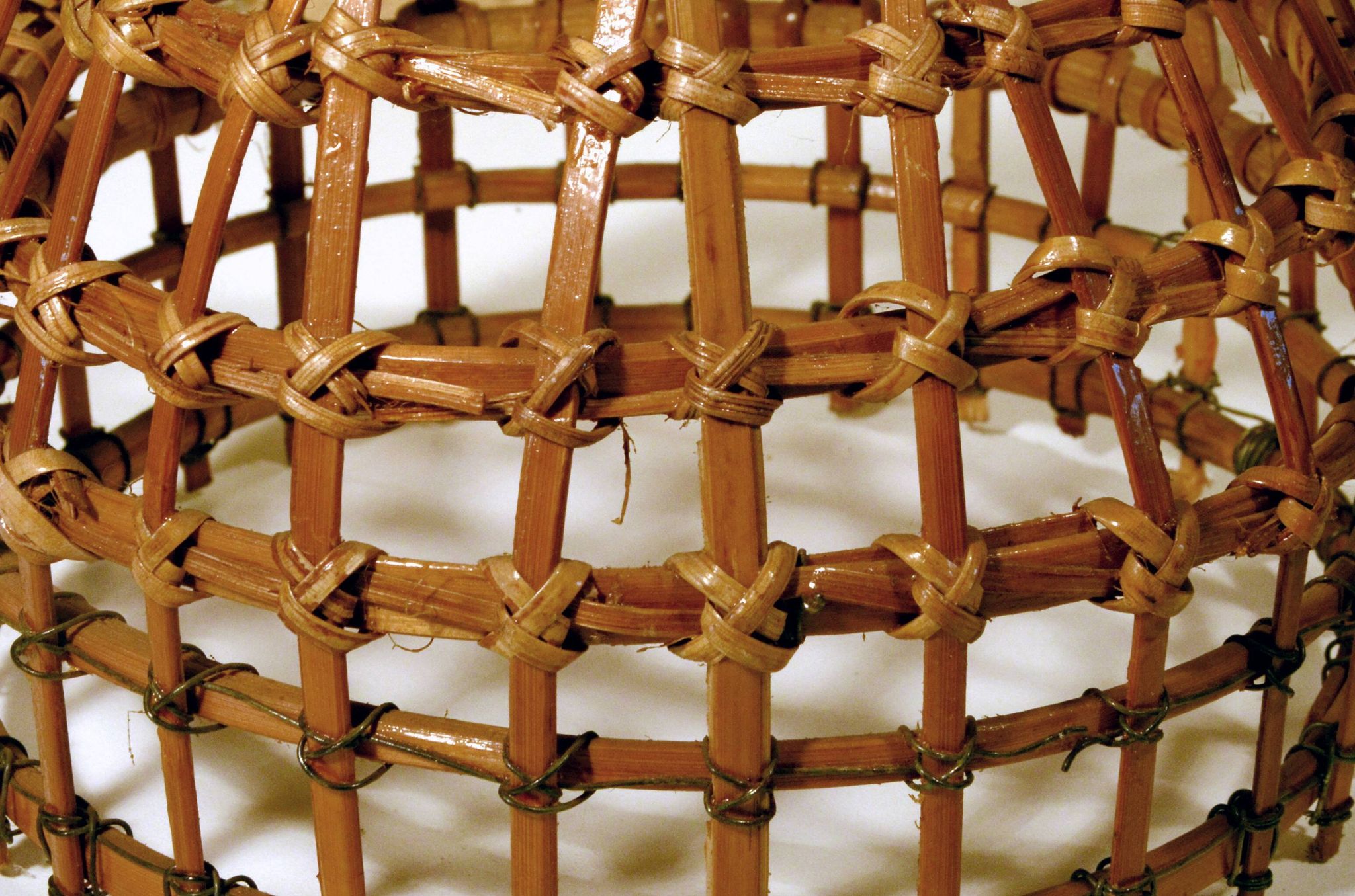 Small rattan pendant, handmade, 17x21cm