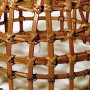 Small rattan pendant, handmade, 17x21cm