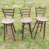 Wooden bar stools