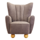Fauteuil gris, design scandinave, fabrication : Danemark