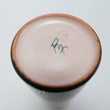 Ceramic pitcher vase design Durtal Yvon Roy Vallauris vintage 1970