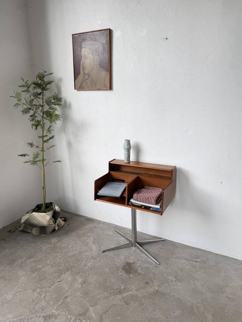 Meuble console ou petit bureau Fimsa Roma Italy teck