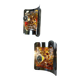 Pair of orange Murano Mazzega wall sconces, Italy, 1970s