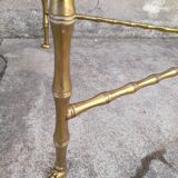 Coffee table brass structure