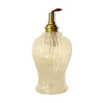 Vintage glass tulip lamp