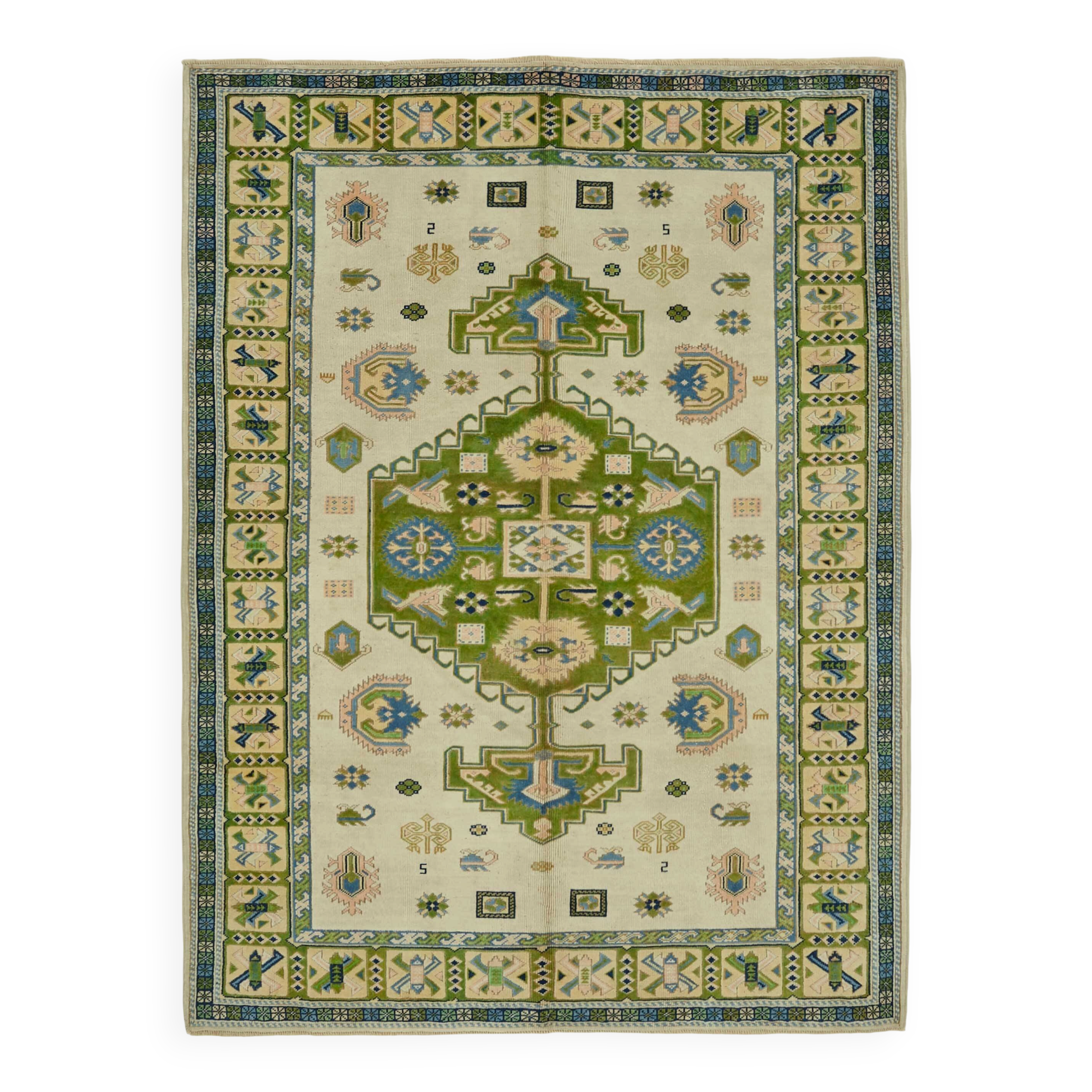 Turkish Vintage Anatolian Rug 209 cm x 281 cm
