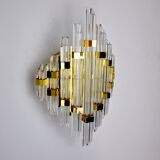 Venini wall lamp, murano glass, italy, 1970