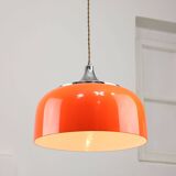 Space Age Orange Pendant Lamp from Guzzini, 1960s