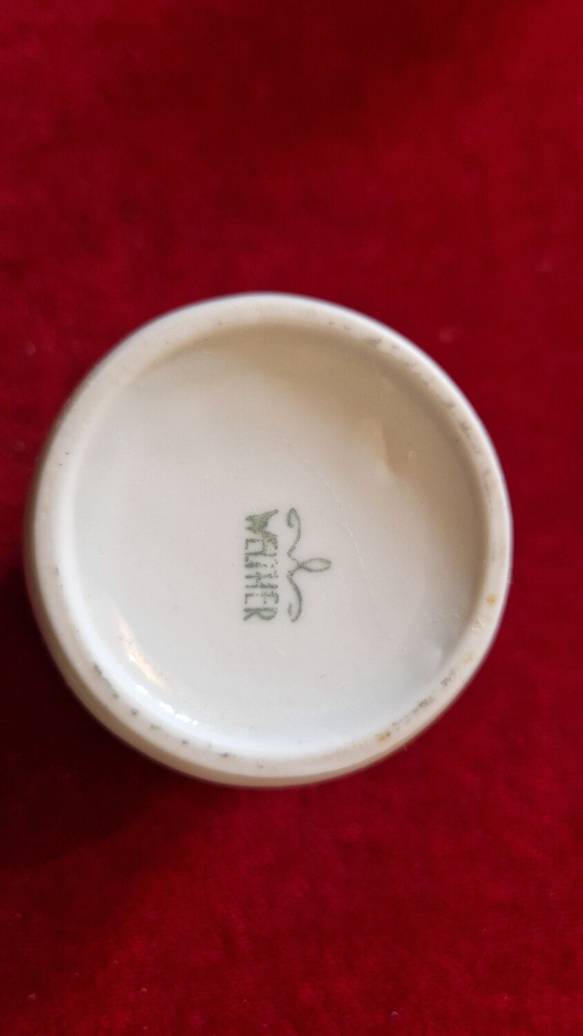 Earthenware and pewter coffee service