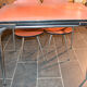 Set table and 4 chairs in the 1960s formica