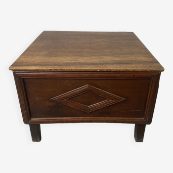 Wooden chest side table